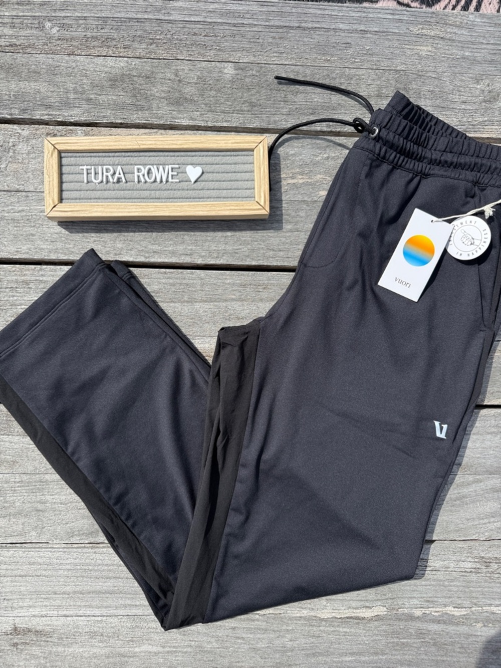 Vuori Sunday Performance Track Pant 30" Black Men’s Large NWT Athletic Joggers